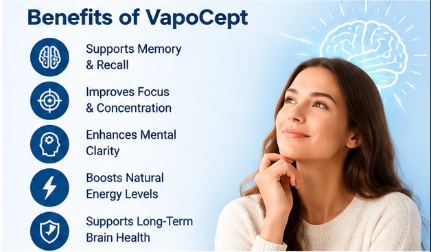 VapoCept benefits for memory, focus and brain health