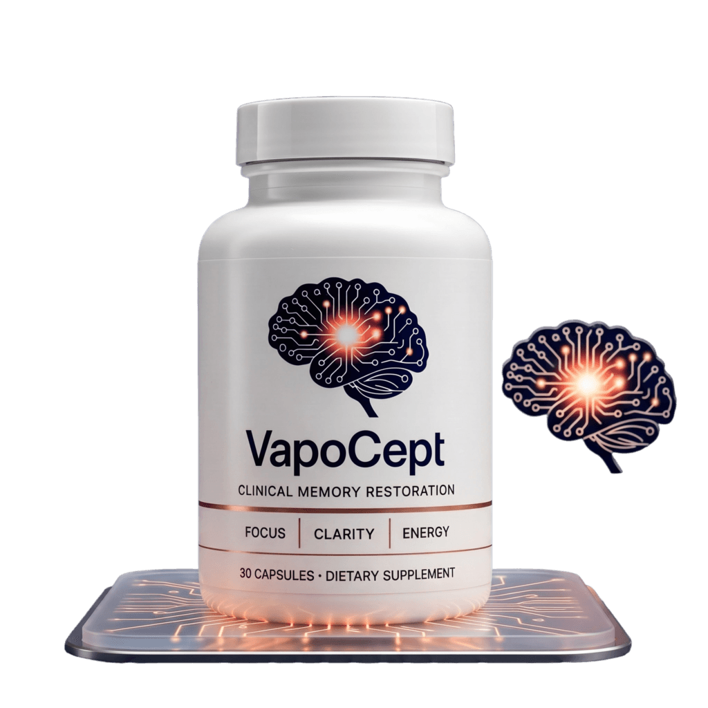 VapoCept brain health supplement bottle